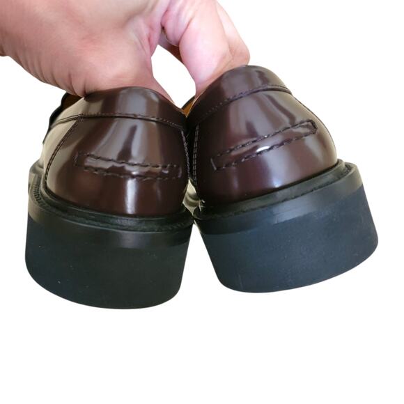 Christian Dior Boy Brown Brushed Calfskin Logo Loafers 36.5 6.5 - Authenticated - Picture 9 of 12
